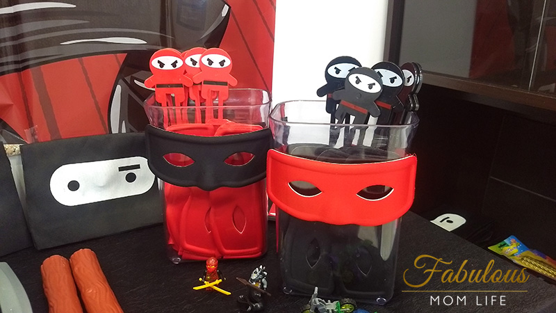 Ninja Birthday Party Favors - Ninja Masks and Chopsticks