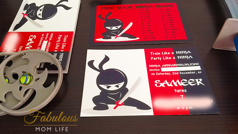 Ninja Birthday Party Invitation Ideas