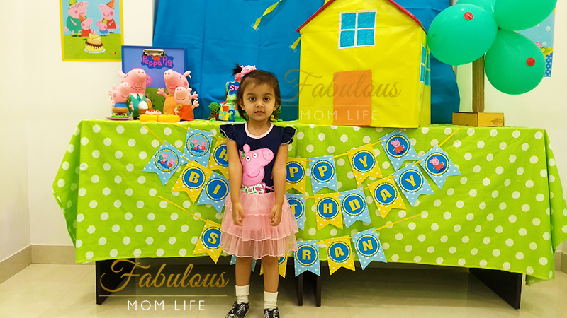 Peppa Pig Birthday Party Decor and Backdrop