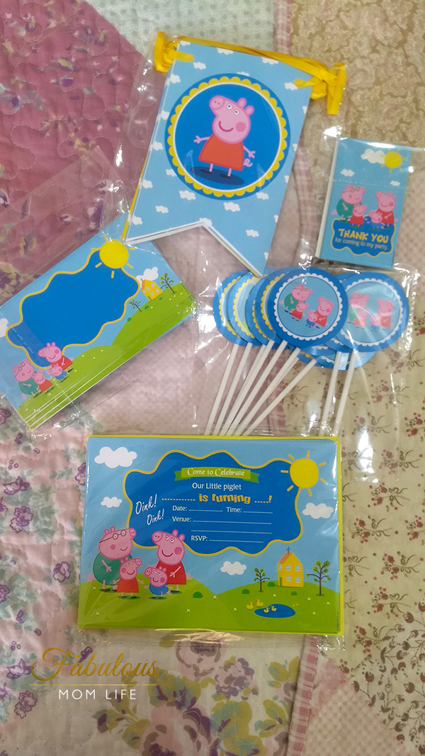 Pretty UR Party Peppa Pig Theme Paper Cutouts for Birthday Parties