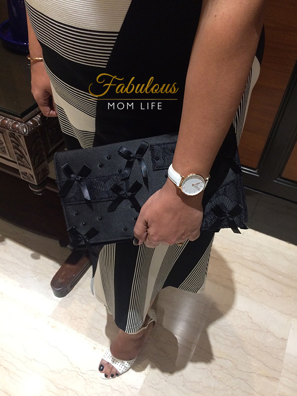 prabal gurung for neiman marcus evening clutch and Daniel Wellington Classic Petite Watch