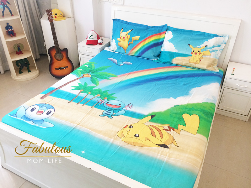 tangerine pokemon kids bedsheet