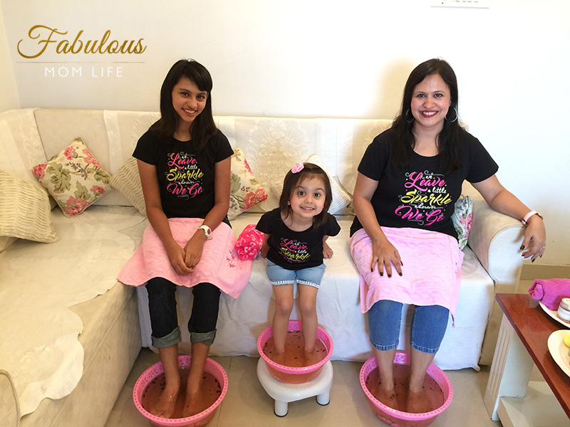 Mommy and Daughters At Home Spa Day with BonOrganik