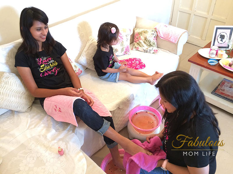 Mother's Day Spa Party - Pedicures by Mamma