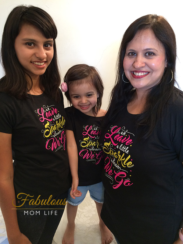 Matching Mom and Daughters Tees from BonOrganik
