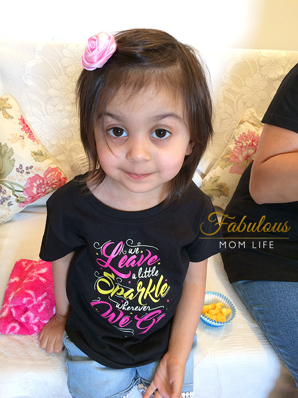 Mother's Day Party in Matching Mom Daughter Tees