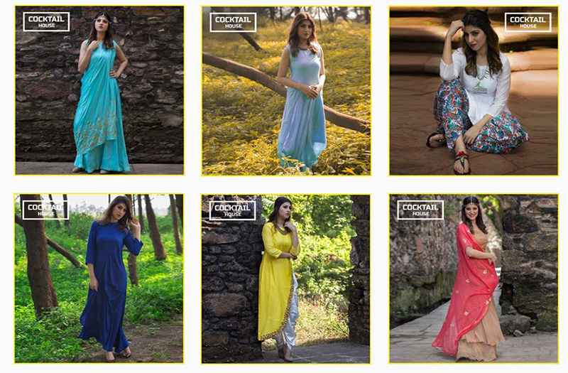 cocktail house fusion indian dresses gowns