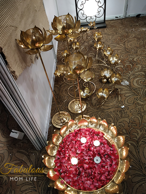 Lotus Brass Floor Lamps - Indian Decor