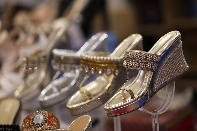 Ethnic Sandals on Display at fashionista exhibition nagpur 