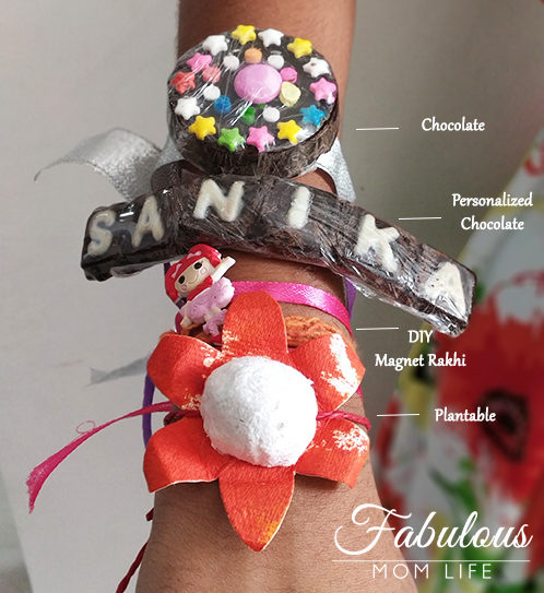 diy, plantable, chocolate rakhis for kids