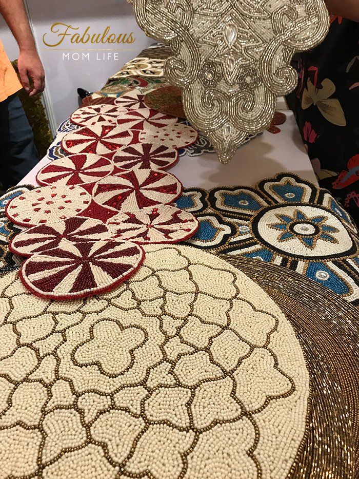 beaded table runners