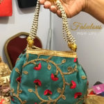 Teal Blue Potli Bag