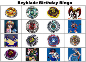 Beyblade Bingo Cards / Tickets