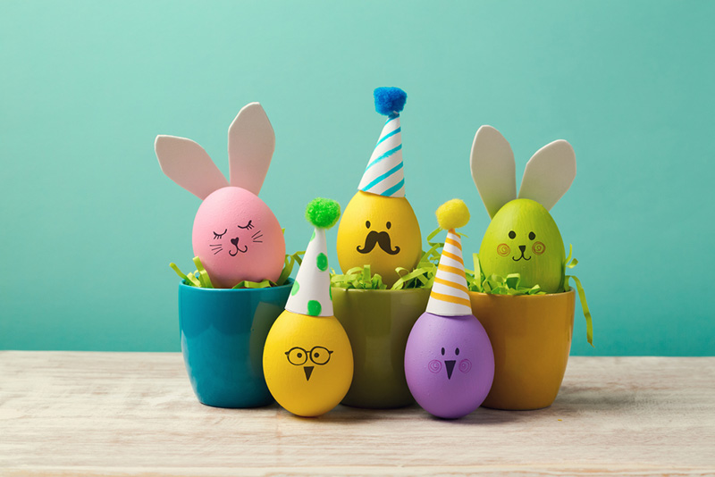 Easter Holiday Eggs - 5 Easy Craft Ideas for Kids