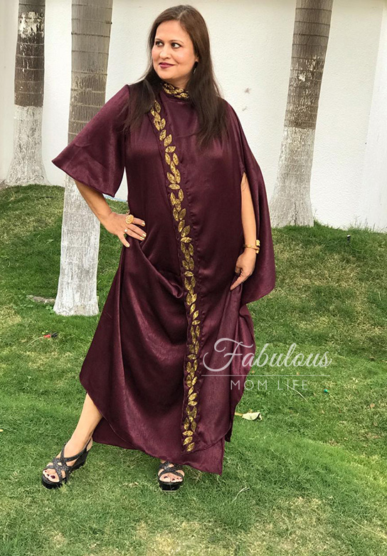wine colored fusion cocktail dress