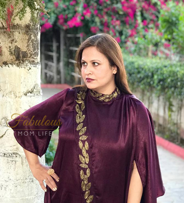 wine indowestern handwork dress