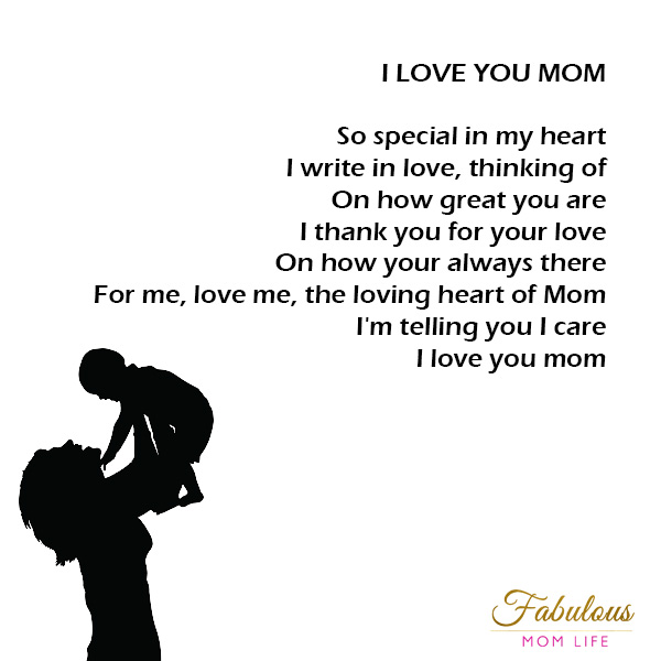 Mother's Day Poem - I Love You Mom