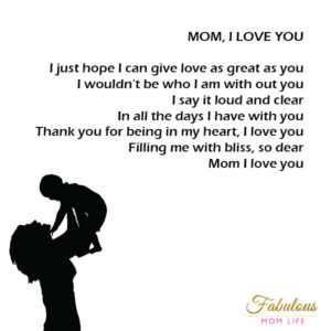 Mother's Day Poem - Mom, I Love You