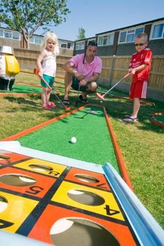 backyard golf course for kids
