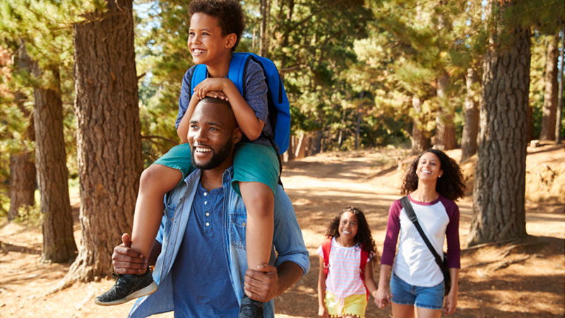 hiking with kids