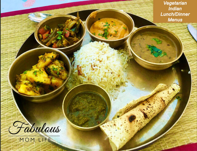 Vegetarian Indian Lunch and Dinner Menu Ideas - Fabulous Mom Life
