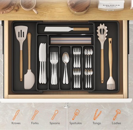 Drawer Dividers for Cutlery and Small Tools