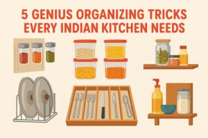 5 Genius Organizing Tricks Every Indian Kitchen Needs