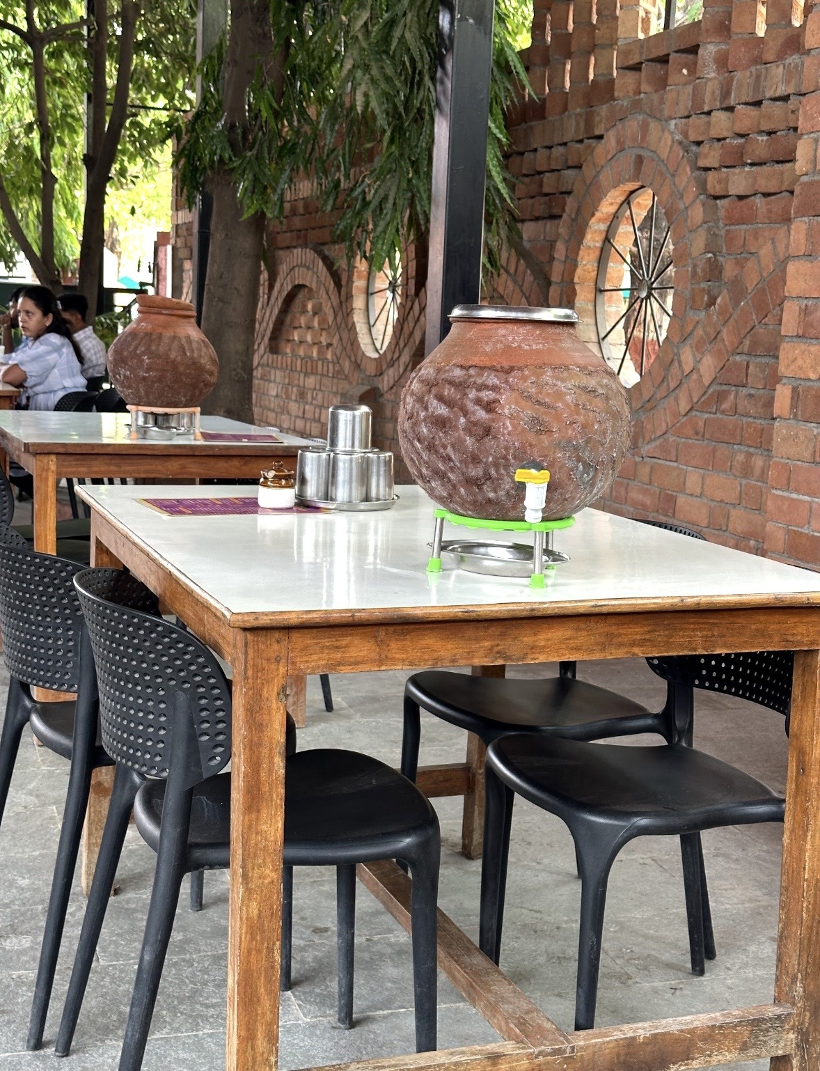 Simple, Indian Lunch at Aahar Kendra near Gandhi Ashram, Sevagram