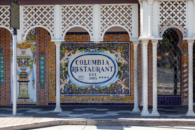 The lively neighborhood of Ybor City known for boutiques and vintage shops