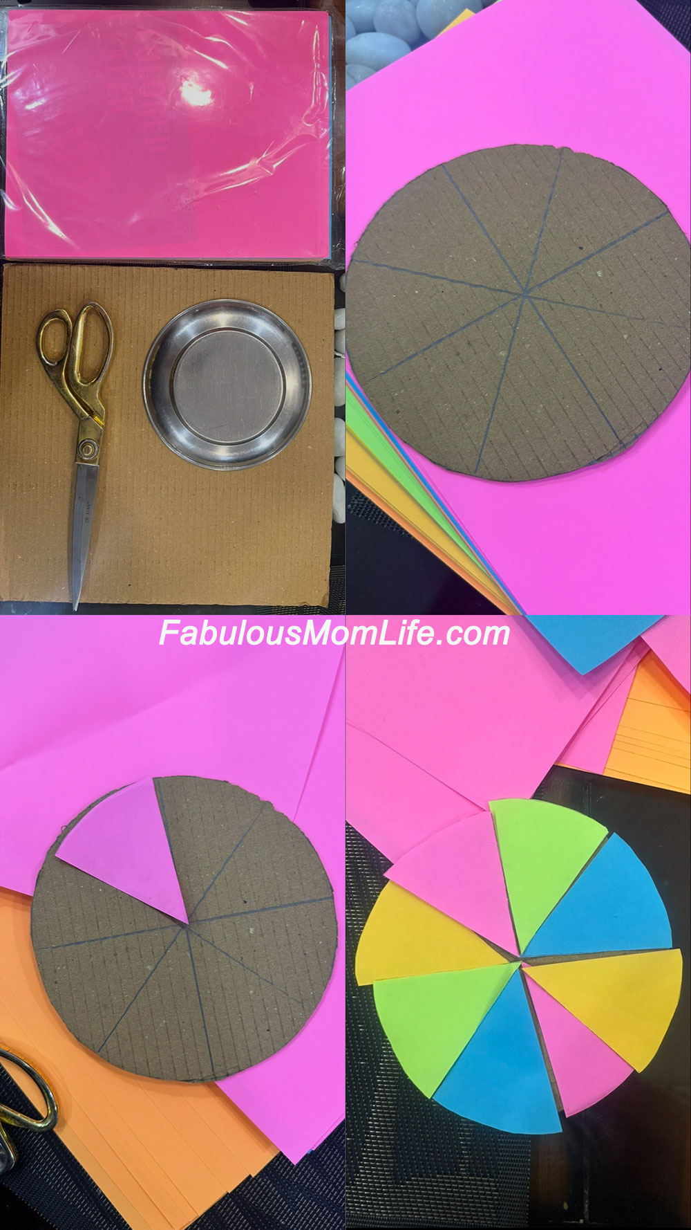 Making a cardboard wheel for a Wheel and Axle Simple Machines school project