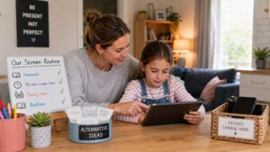 How to set healthy screen habits for kids without losing your mind