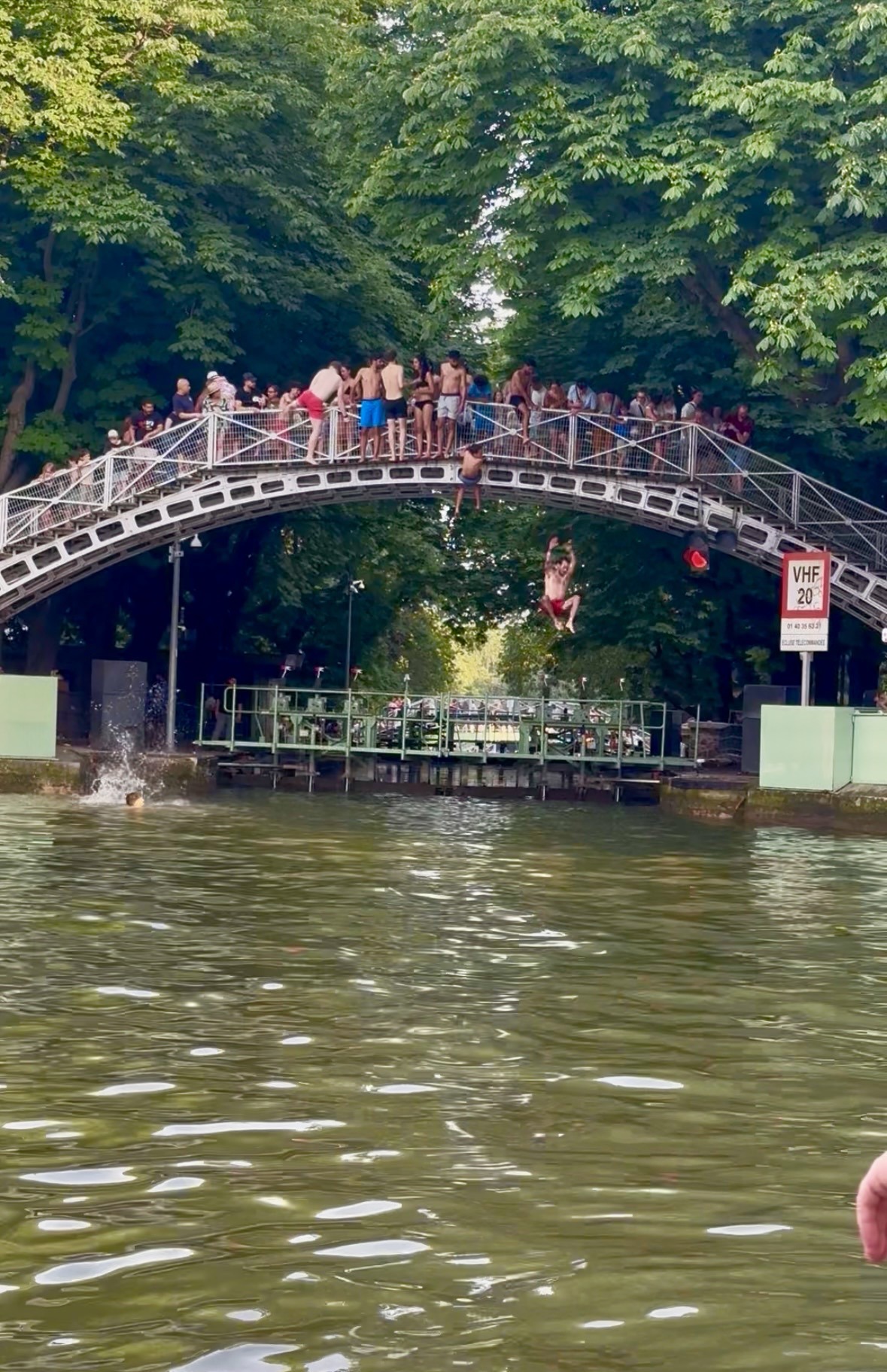 Canal Saint-Martin during Paris heatwave 2026