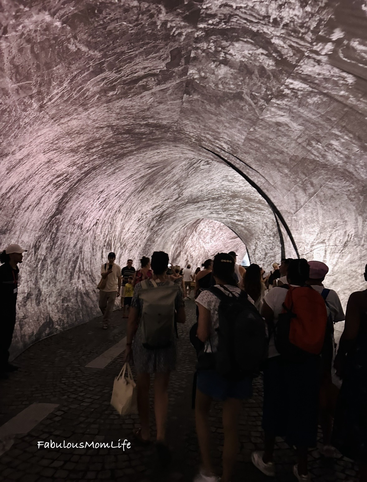 Walking through Pont Neuf Cave by Artist JR