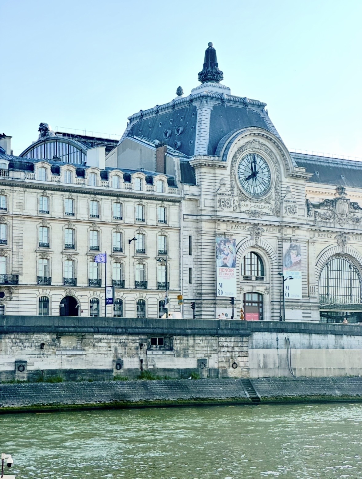 Musée d'Orsay Clock seen from the Seine River cruise