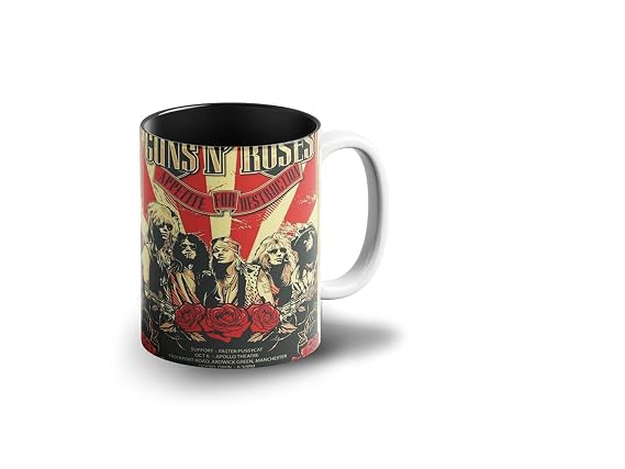 Guns and Roses Rock Band Coffee Mug