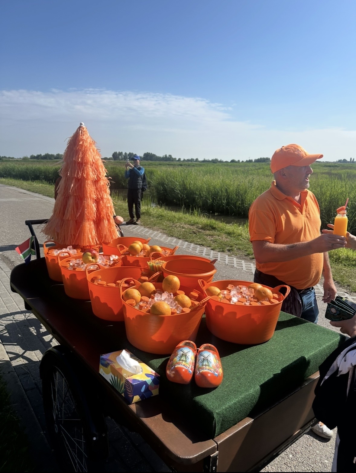 Orange Juice Vendor in Zaanse Schans, Netherlands