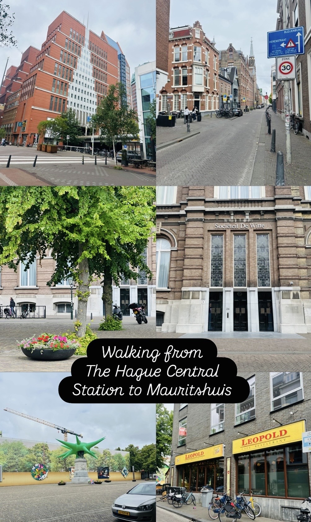 Walking from Den Haag Central to Mauritshuis Museum