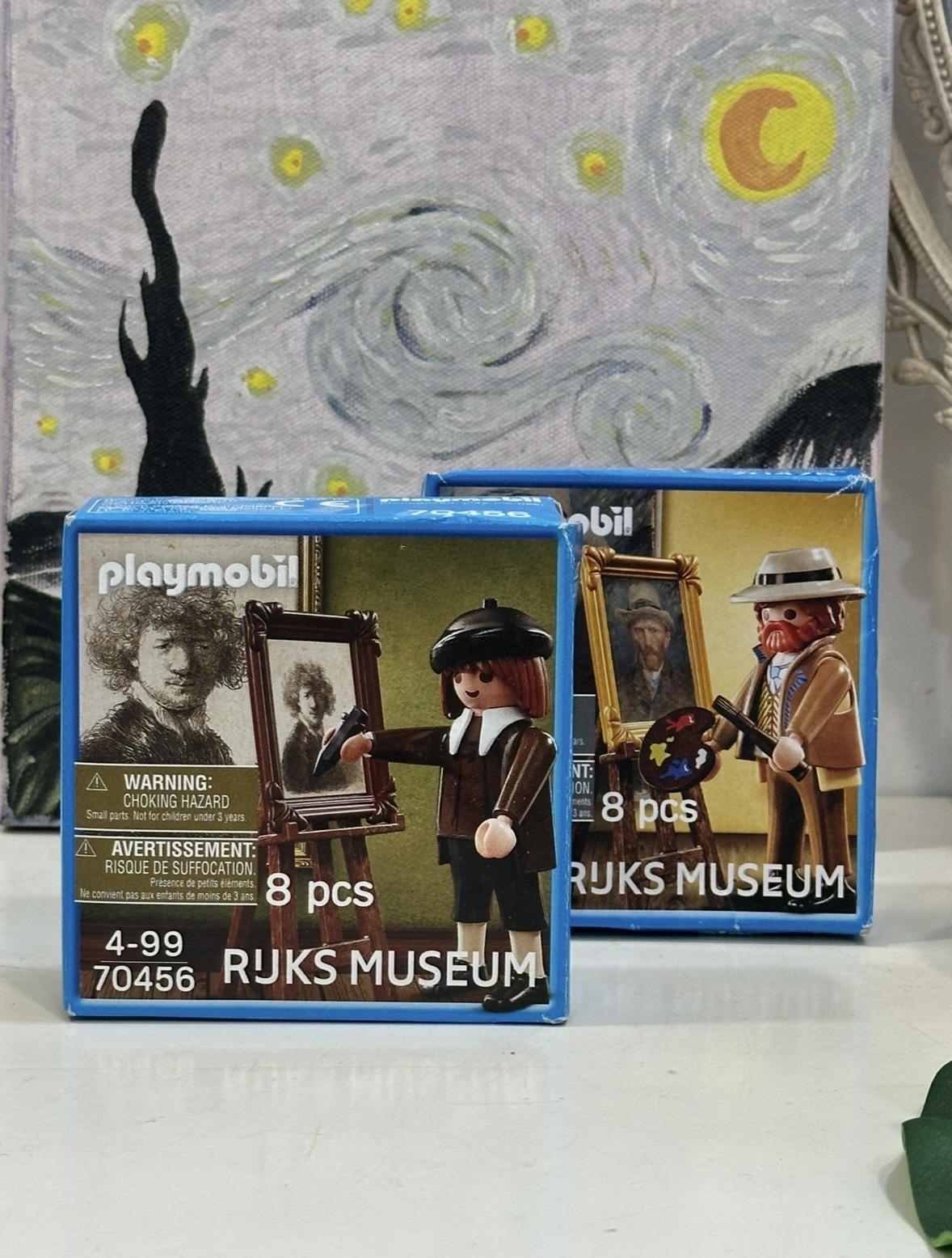 Playmobil Rembrandt and Van Gogh figures - Amsterdam museum souvenirs
