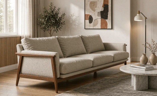 Reclining Sofas With a Mid-Century Soul