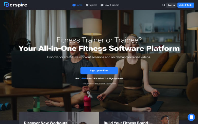 Perspire TV - Best for Live and On-Demand Fitness Streaming With a Creator-First Model